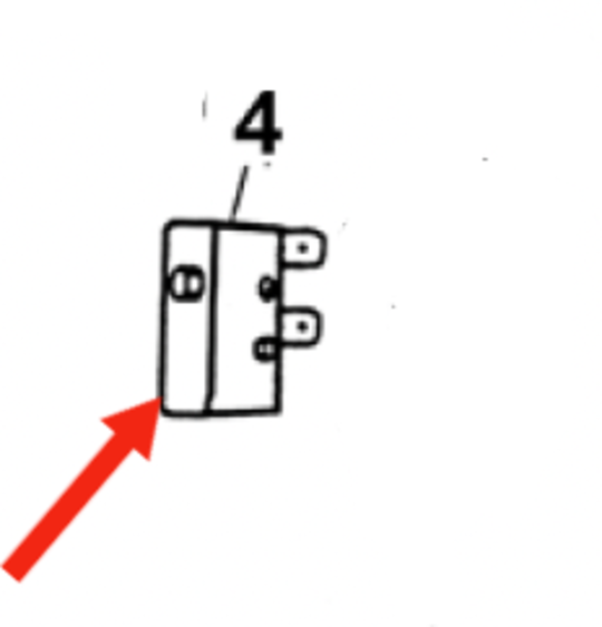 Fisher Paykel Dryer Door Switch 410786 460953 Older Version ED53K AD53 AD55 AD39 NO LONGER AVAILABLE