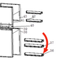 Nouveau Fridge Bottle Shelf On Door HD247FW,