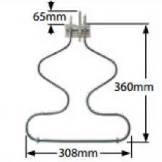 Frigidaire Oven Top Oven Bottom Bake Element RWFA26TB, Caprice, RWWFA26TB , *E02