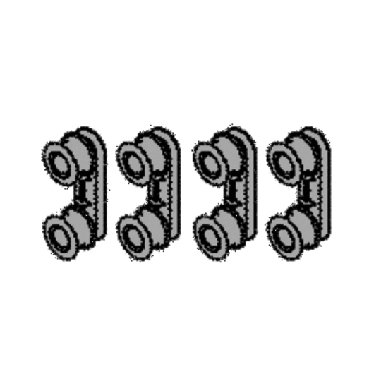 Simpson Westinghouse AEG Electrolux Dishwasher Rollers Rail Support DSF6305X, WSF6602WR, WSF6602XR, F99015IM0P/AU,***970009