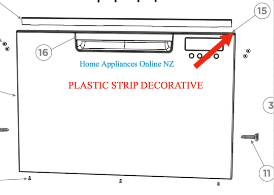 Fisher Paykel Dishdraw White Plastic Decorative Cap