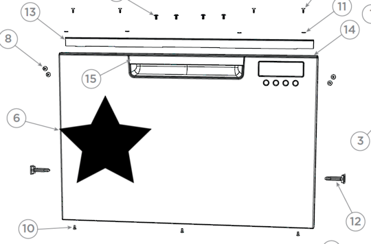Fisher & Paykel Dish Draw Door Assy