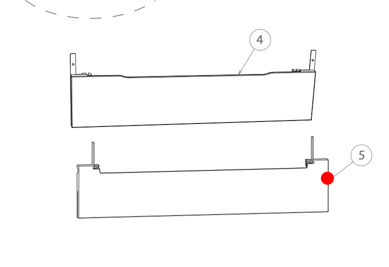 Fisher Paykel Dish Draw Kick Panel Kick Strip Black DD60DTX6I1 DD6010 Type 1