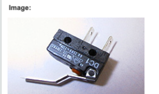 Fisher Paykel Dishdraw Tub Draw Microswitch DD601,