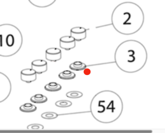 Fisher Paykel Cooktop Knob Bezel CG905DWFCX1