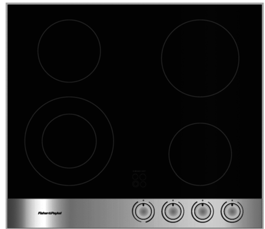 Fisher Paykel Cooktop Ceramic Top Glass CE604CBX1