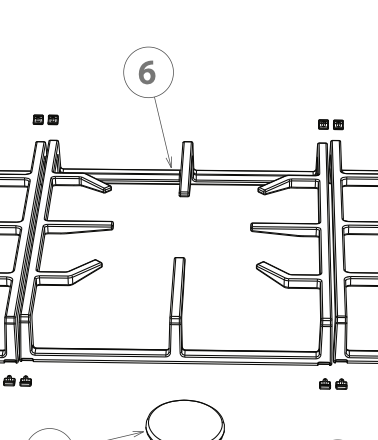 Fisher Paykel Elba Cooktop Trivet WOK CENTR SIDE 80794-A CG905DX1 NO LONGER AVAILABLE