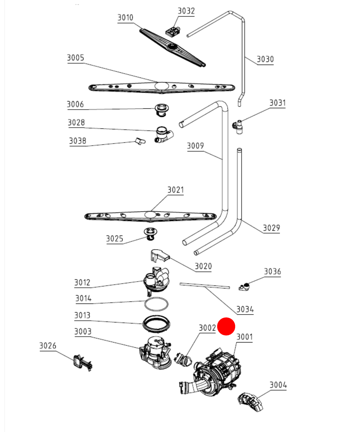 Asko Dishwasher Connection Terminals for Motor Pump DBI243IB.W.AU DBI243IB.S.AU