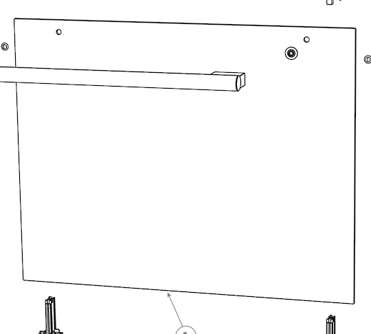 Elba Oven Outer Door Glass OB60SC5CRW1 85345-B