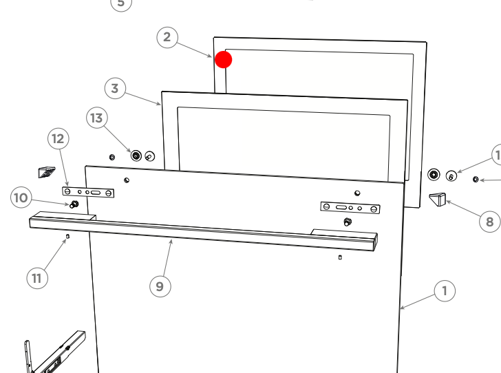 Fisher & Paykel Wall Oven Glass Door Inner P OB60C OB60SD9PX2
