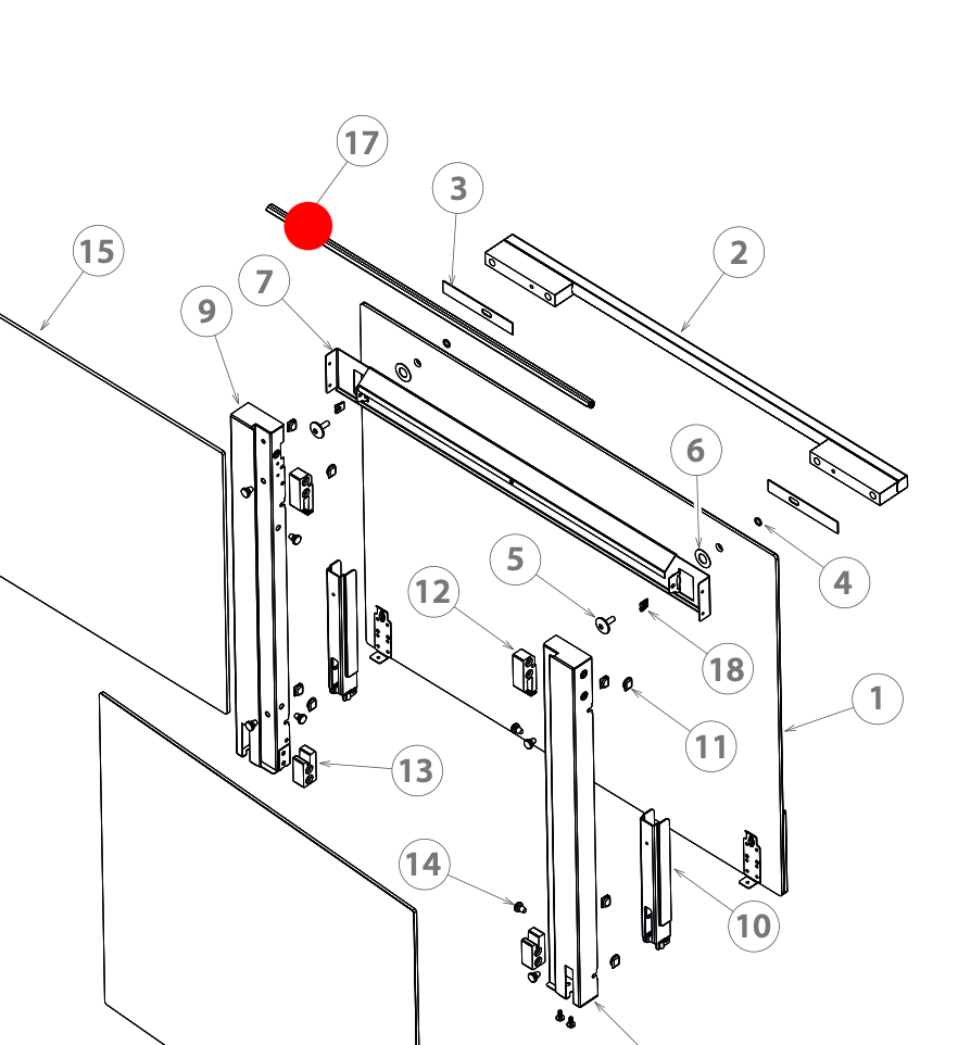Fisher Paykel and Elba Delonghi Oven Inner Door Top Seal