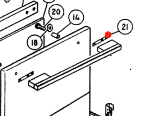 Fisher & Paykel Delonghi Oven Grommet Handle