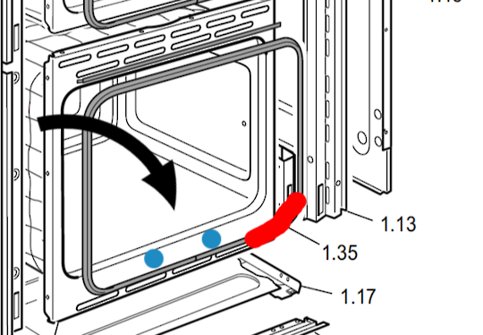 Fisher & Paykel Delonghi Oven Seal Gasket OB60 Models 574424 574062 053087