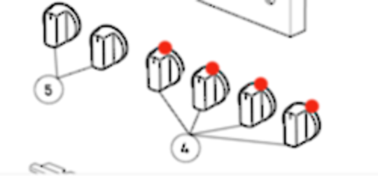 Fisher Paykel Oven Top Burner Knob OR60SLGX1,