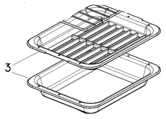 Fisher Paykel Elba Oven Bake Tray Kit With Grid