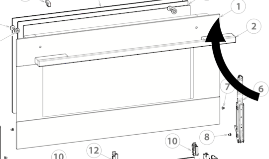 Fisher Paykel Oven Door Glass Outer External