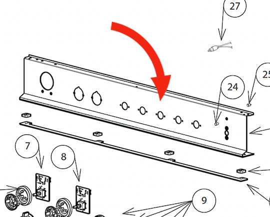 Fisher Paykel Oven Control Panel OR90SCG6B1 81276-A