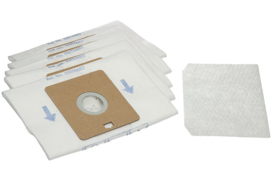 Nilfisk Action Bravo Vacuum Bags 5-Pack with Motor Filter – Genuine 30050002