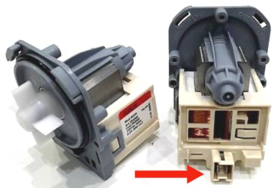 Universal Washing Machine Or Dishwasher Drain Pump With Electrical Plug In Socket Type 1