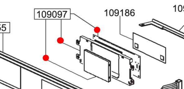 Smeg Oven Front Diplay Pcb SF4140VC SF4140VCB SF4140VCN SF4604VCNR SF4604VCNX SFA4140VC SFA4140VCB SFA4140VCN