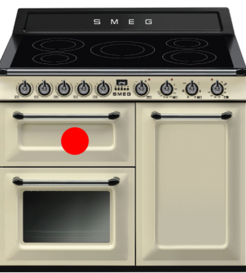 Smeg Oven External Door Left Side Without Handle or Hinge