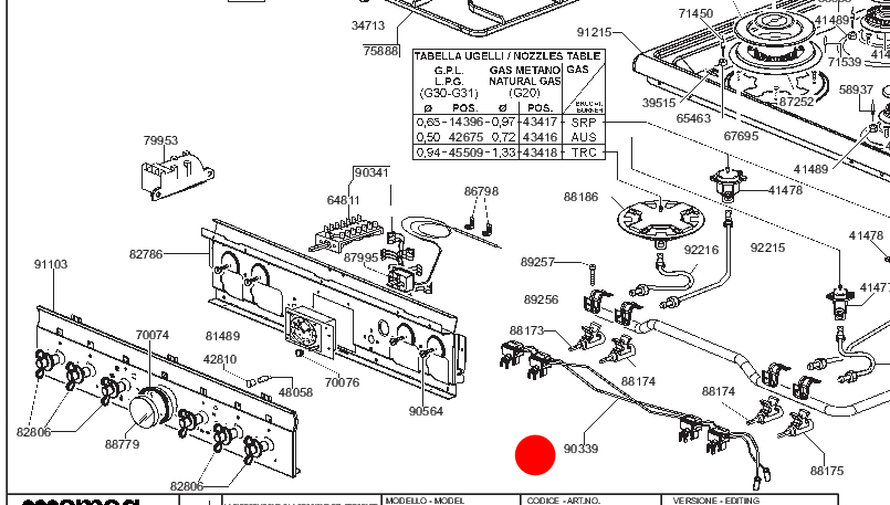 Smeg Oven Cooktop Micro Switch Assembly