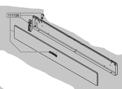 Smeg Oven Drawer Front Panel CPF9IPBL CPF9GPBLA Black