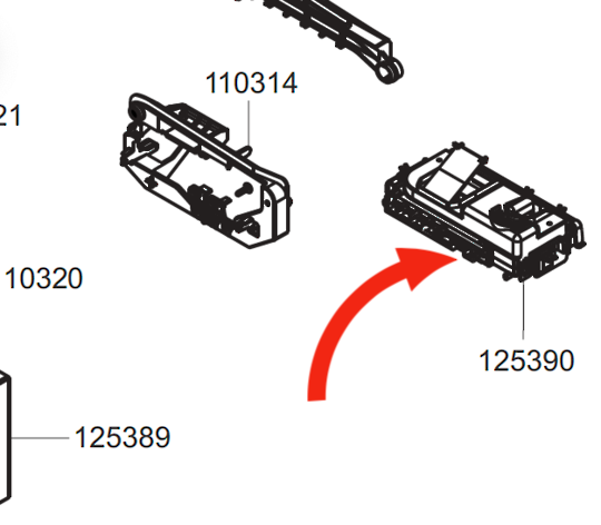 Smeg Dishwasher Power Pcb Timer DWAU6214X2, DWA6214W2,