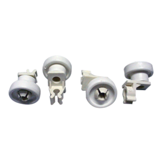Westinghouse Simpson Dishwasher Dishlex Upper Basket Wheel 100S, 250SD, 500E, Pack of 4