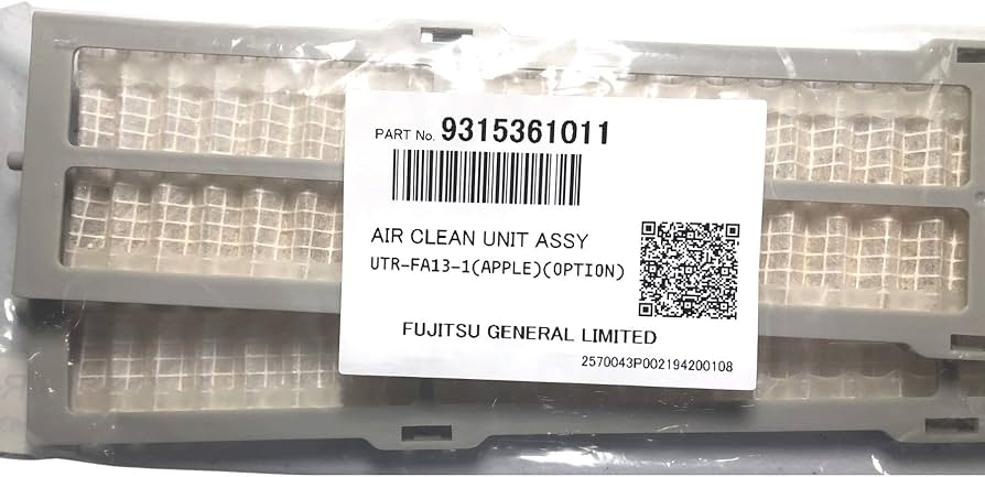 Fujitsu Air Conditioner Indoor Air Filter (2-Pack) – UTR-FA13-1 Genuine ASTA24LFC 9315361011