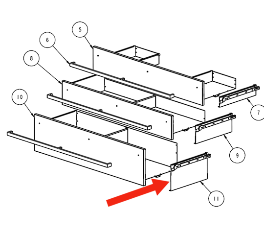 Robinhood and Fisher Paykel Runner Rail Left