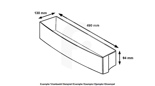 Smeg Fridge Door Shelf Bottle Holder Door