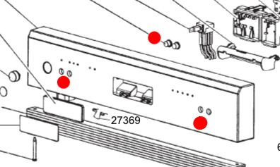 Smeg Dishwasher push Button Selector SA8605X7, SA8605X8, SNZ643IS, SNZ643IS1, SNZ643S-1, SNZ643S, SNZ643S7, SNZ653S, SNZ693IS