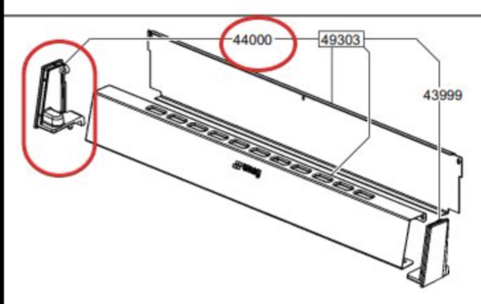 Smeg Oven Rear Splash Guard Side Cover