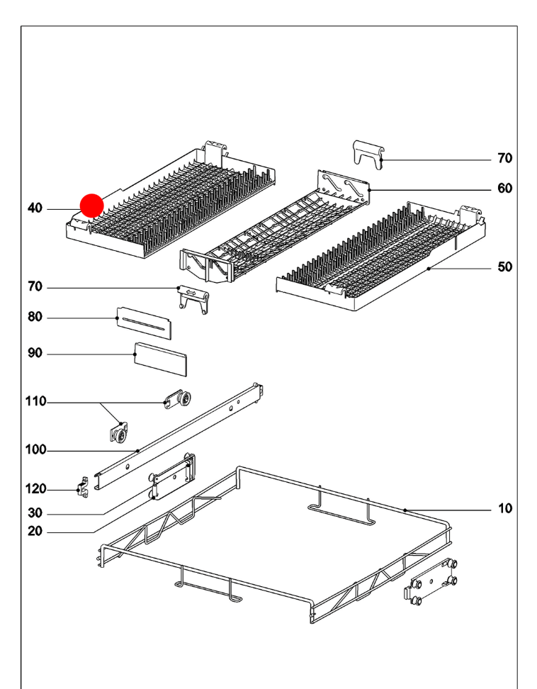 Miele Knife Cutlery Basket Many Miele G4000, G5000, G6000