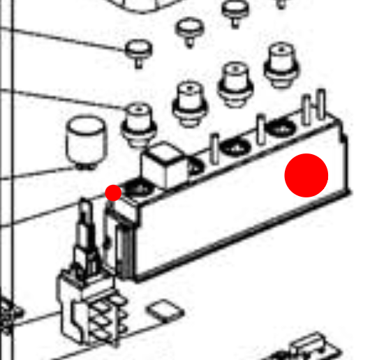 Smeg Dishwasher Display Pcb Led Vinsor Cover Left Side 66916 Without Switch and Electronics