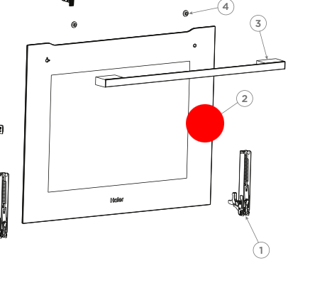Haier Oven Door Outer Glass HWO60S7EX4 - 793687