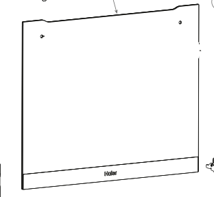 Haier Oven Outer Door Glass HWO60S14EPB4