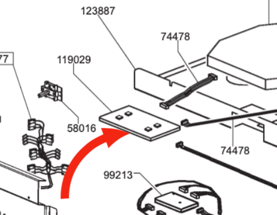 Smeg Inductors Display Unit C6IPX9-1, SSK60IMB8, SPSK60IB9,
