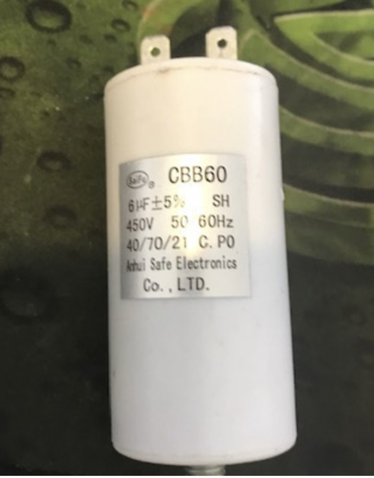 6uF Capacitor for Dishwashers Washing Machines Dryers and Other Appliances