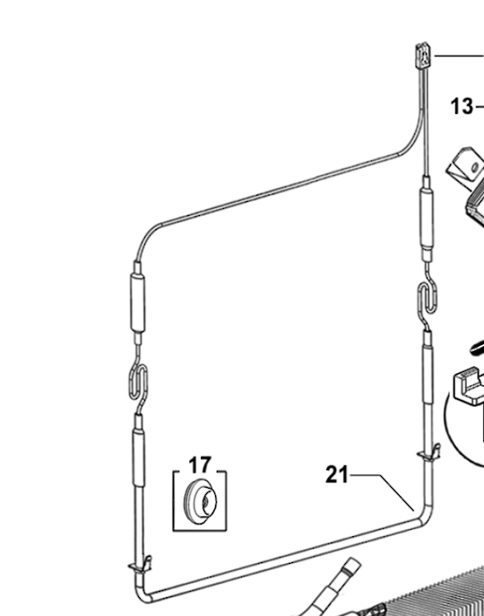 Fisher Paykel Elba Freezer Section Defrost Element