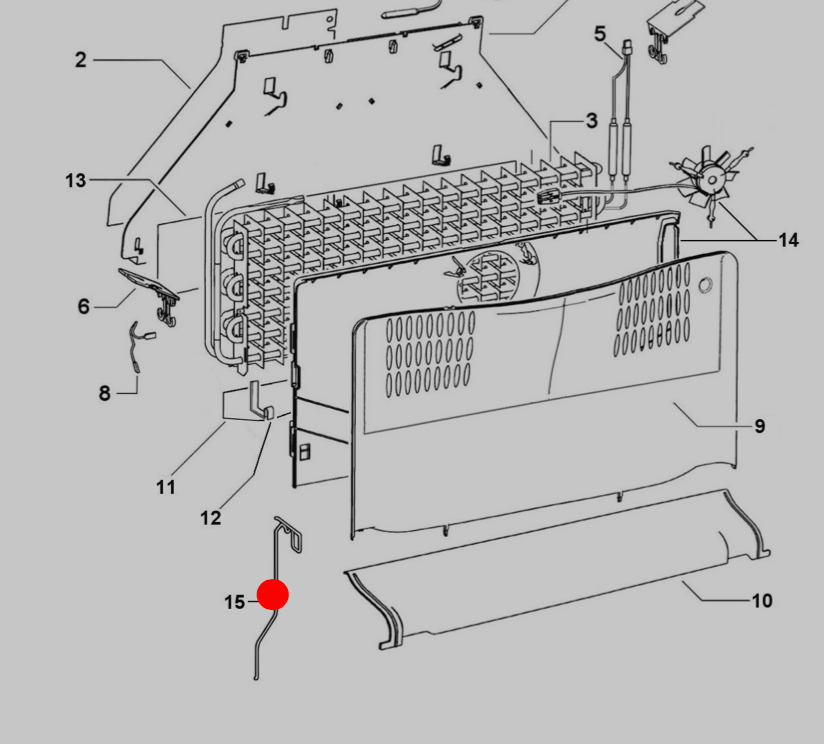 Fisher & Paykel Elba Freezer Defrost Element Assist Wire Drain Heater E372, E402, E406, E442, E522, RF135, RF170, RF201, RF372, RF402, RF440, RF442, RF522, RF540, RF610.