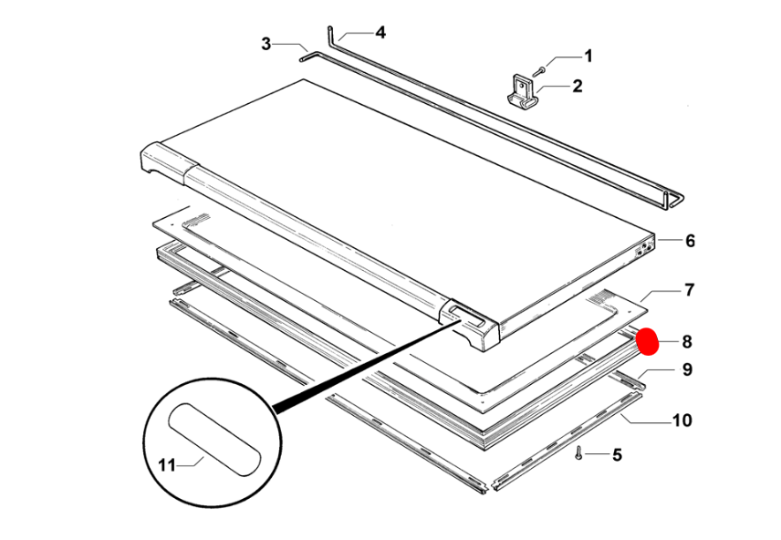 Fisher & Paykel Chest or Upright Freezer Door Gasket – Screw-In Metal Bar Type – H701 Series Older Freezers