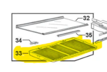 Elba Fisher Paykel Fridge Refrigerator Humidity Lid Control E442B RF442