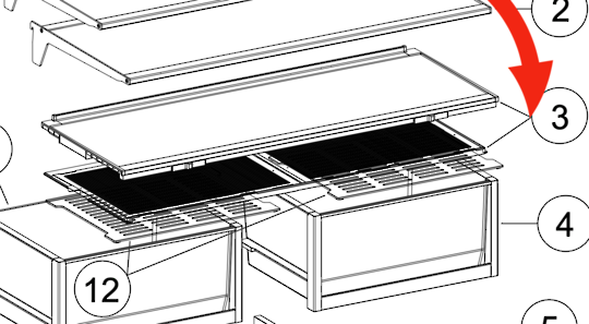 Fisher Paykel Fridge Veggie Bin Cover Shelf