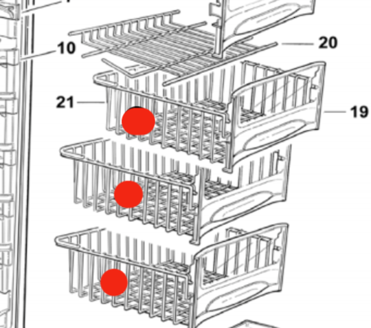 Fisher Paykel Chest Freezer Basket N210, N150,