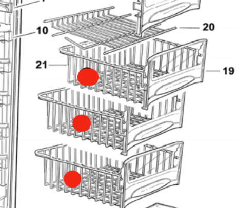 Fisher Paykel Chest Freezer Basket N210, N150,