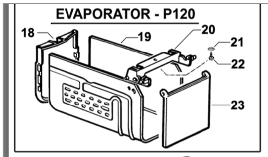Fishe Paykel and Elba Fridge Ice Box Door P120