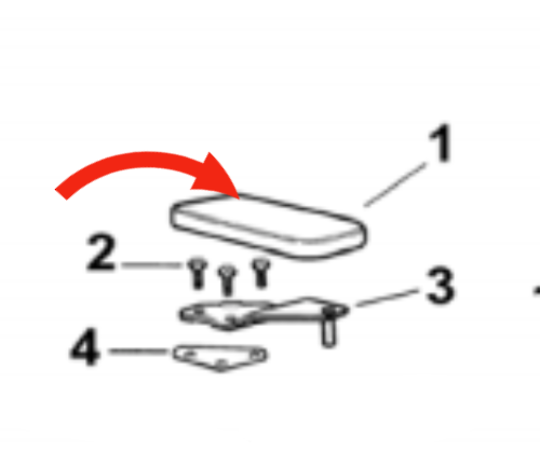 Fisher and Paykel Elba Top Hinge Cover