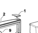 Fisher & Paykel Fridge Corner Cap Top of Left Hand Hinge or Bottom of Right Hand Hinge Of The Door End Silver